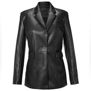 Cabi James Jacket Black Faux Leather